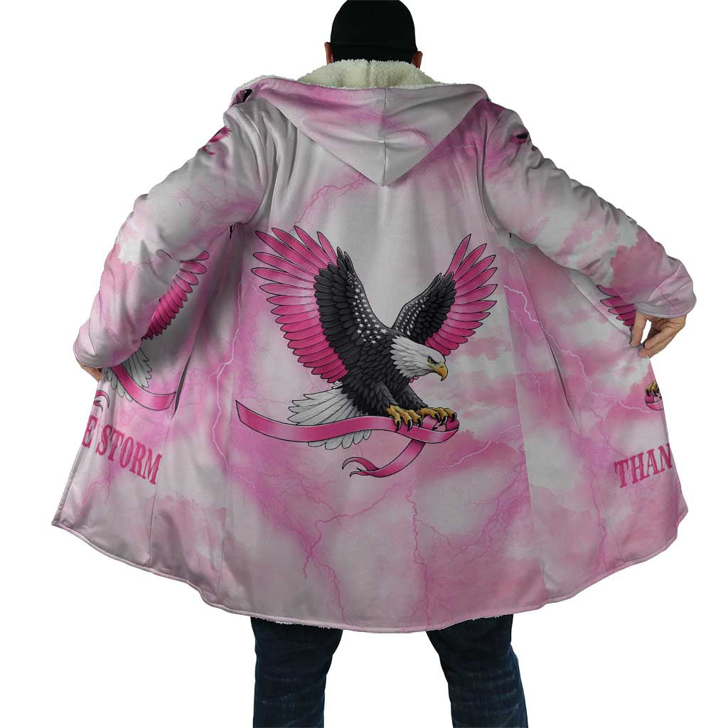 Pink Ribbon American Eagle Cloak Breast Cancer Awareness - Be Stronger Than The Storm