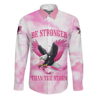 Pink Ribbon American Eagle Family Matching Summer Maxi Dress and Hawaiian Shirt Breast Cancer Awareness - Be Stronger Than The Storm
