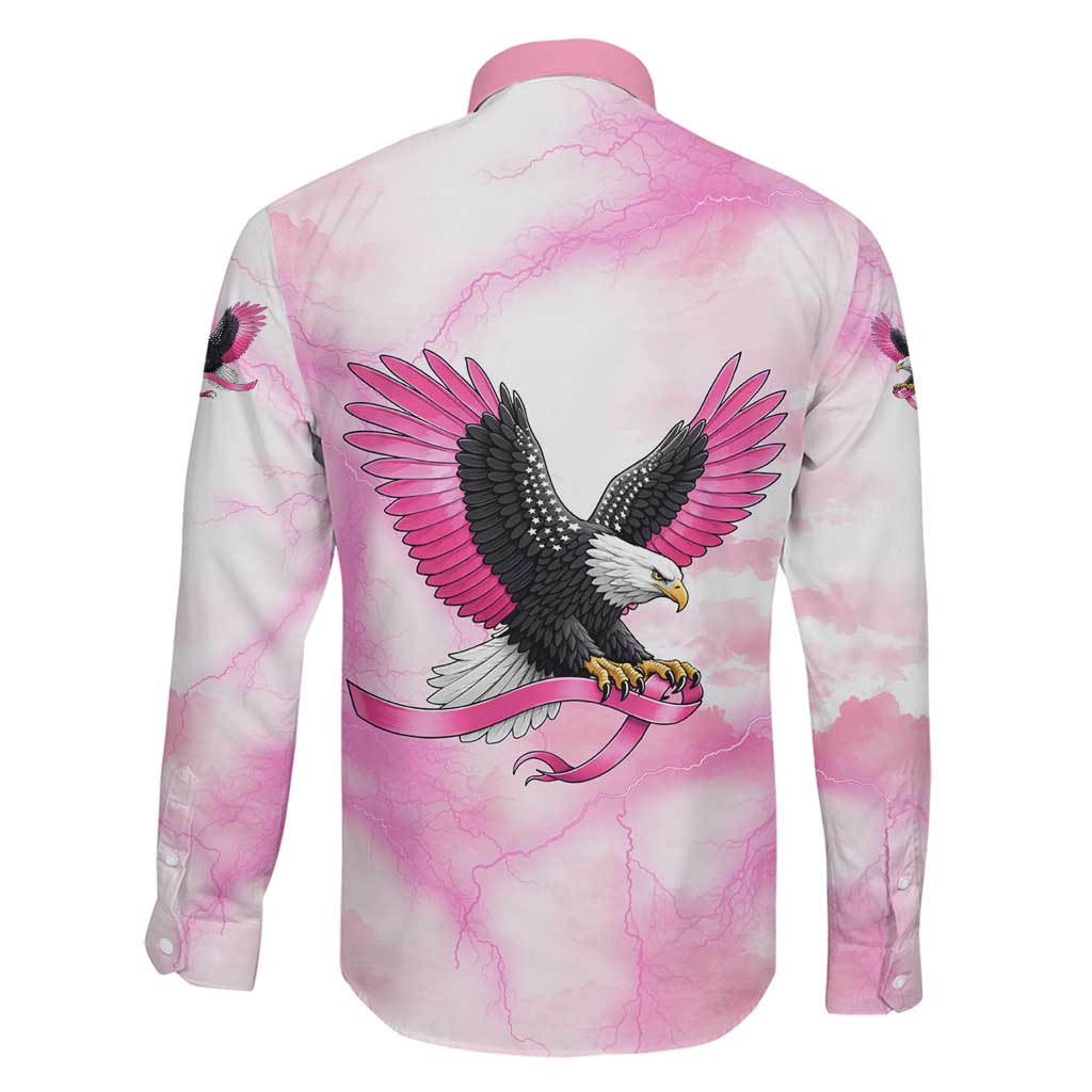 Pink Ribbon American Eagle Family Matching Summer Maxi Dress and Hawaiian Shirt Breast Cancer Awareness - Be Stronger Than The Storm