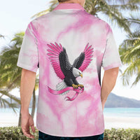 Pink Ribbon American Eagle Hawaiian Shirt Breast Cancer Awareness - Be Stronger Than The Storm