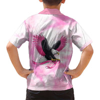 Pink Ribbon American Eagle Hawaiian Shirt Breast Cancer Awareness - Be Stronger Than The Storm