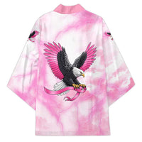Pink Ribbon American Eagle Kimono Breast Cancer Awareness - Be Stronger Than The Storm