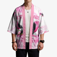 Pink Ribbon American Eagle Kimono Breast Cancer Awareness - Be Stronger Than The Storm