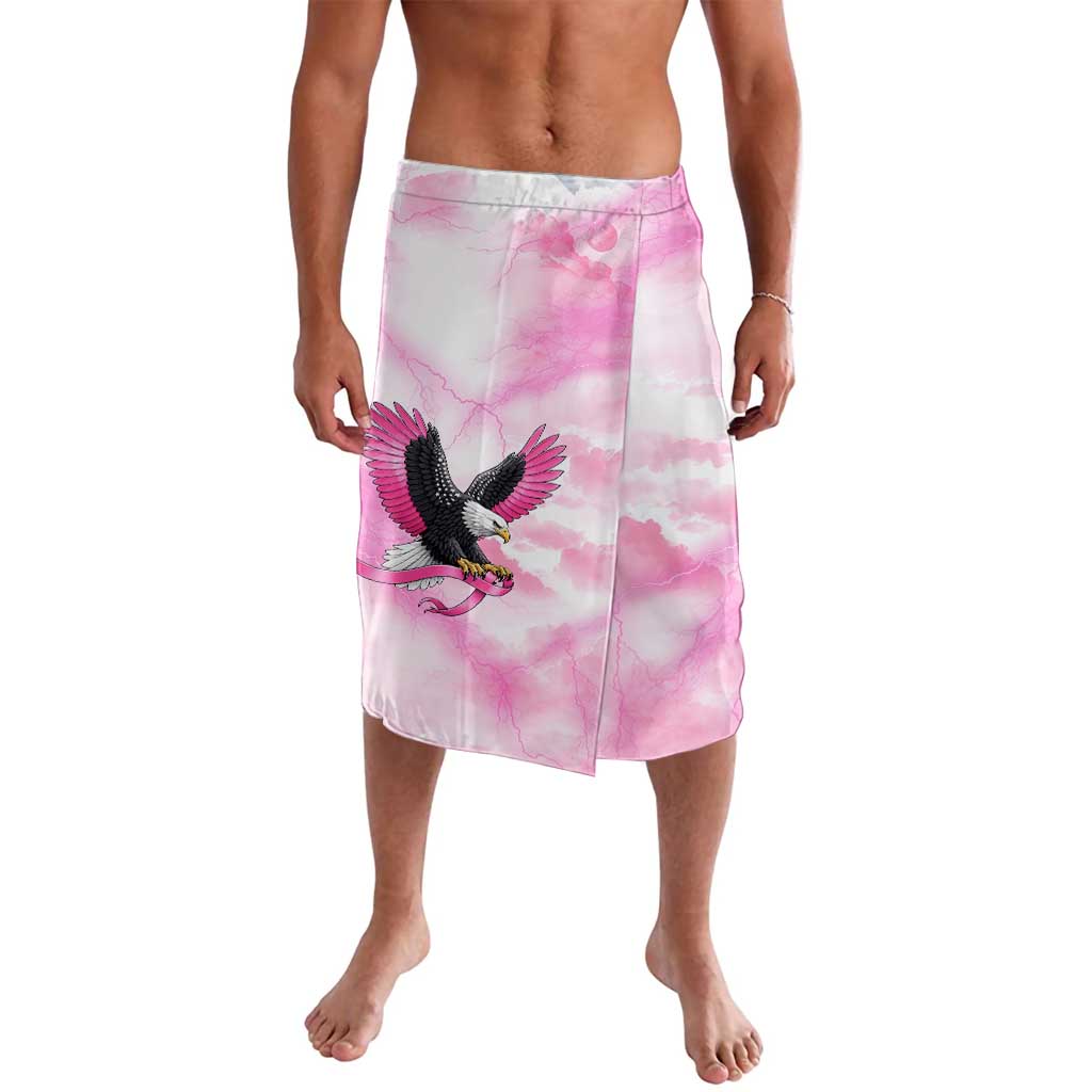 Pink Ribbon American Eagle Lavalava Breast Cancer Awareness - Be Stronger Than The Storm