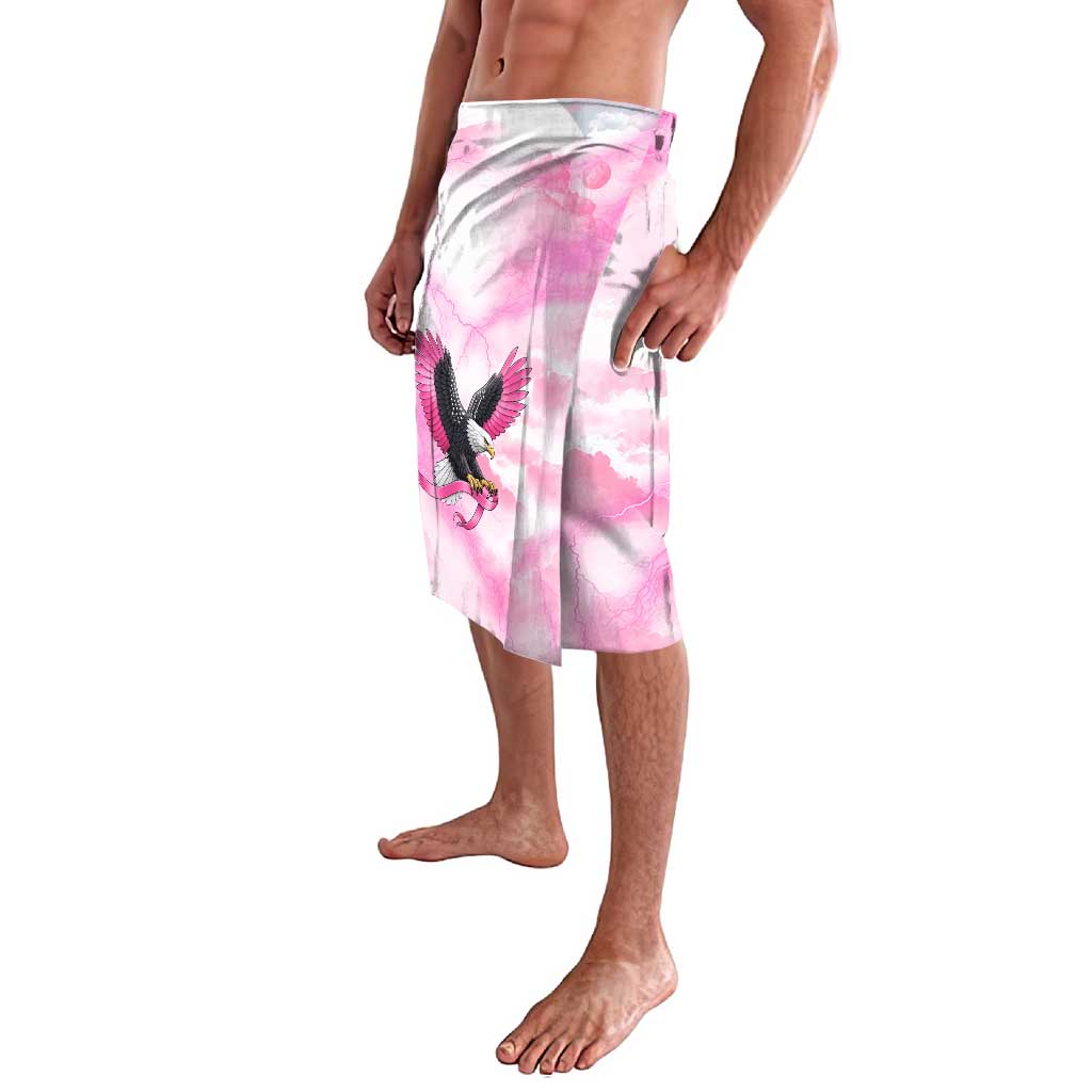 Pink Ribbon American Eagle Lavalava Breast Cancer Awareness - Be Stronger Than The Storm