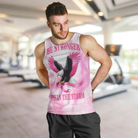 Pink Ribbon American Eagle Men Tank Top Breast Cancer Awareness - Be Stronger Than The Storm