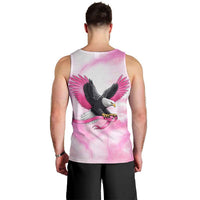 Pink Ribbon American Eagle Men Tank Top Breast Cancer Awareness - Be Stronger Than The Storm