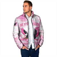 Pink Ribbon American Eagle Padded Jacket Breast Cancer Awareness - Be Stronger Than The Storm