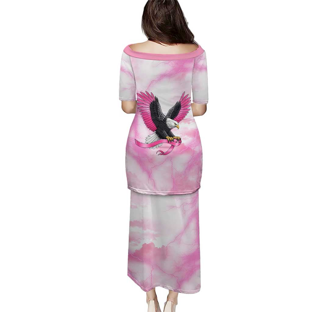 Pink Ribbon American Eagle Puletasi Breast Cancer Awareness - Be Stronger Than The Storm