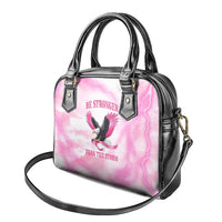 Pink Ribbon American Eagle Shoulder Handbag Breast Cancer Awareness - Be Stronger Than The Storm