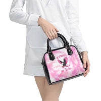 Pink Ribbon American Eagle Shoulder Handbag Breast Cancer Awareness - Be Stronger Than The Storm