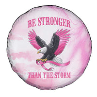 Pink Ribbon American Eagle Spare Tire Cover Breast Cancer Awareness - Be Stronger Than The Storm