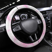 Pink Ribbon American Eagle Steering Wheel Cover Breast Cancer Awareness - Be Stronger Than The Storm