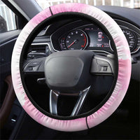 Pink Ribbon American Eagle Steering Wheel Cover Breast Cancer Awareness - Be Stronger Than The Storm