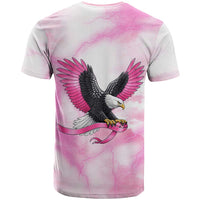 Pink Ribbon American Eagle T Shirt Breast Cancer Awareness - Be Stronger Than The Storm