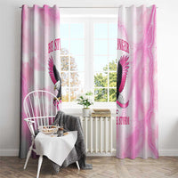 Pink Ribbon American Eagle Window Curtain Breast Cancer Awareness - Be Stronger Than The Storm