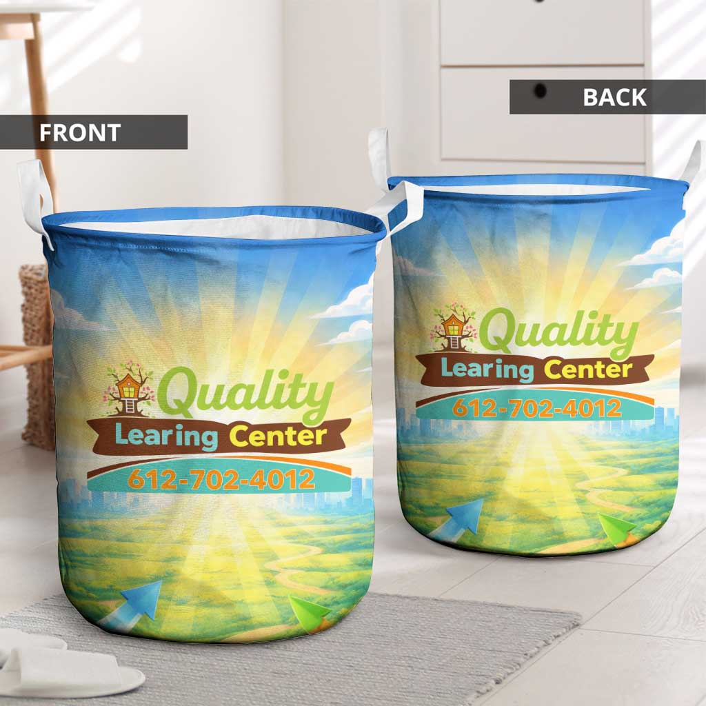 Quality Learning Center Laundry Basket Funny Day Care Bright and Playful Branded