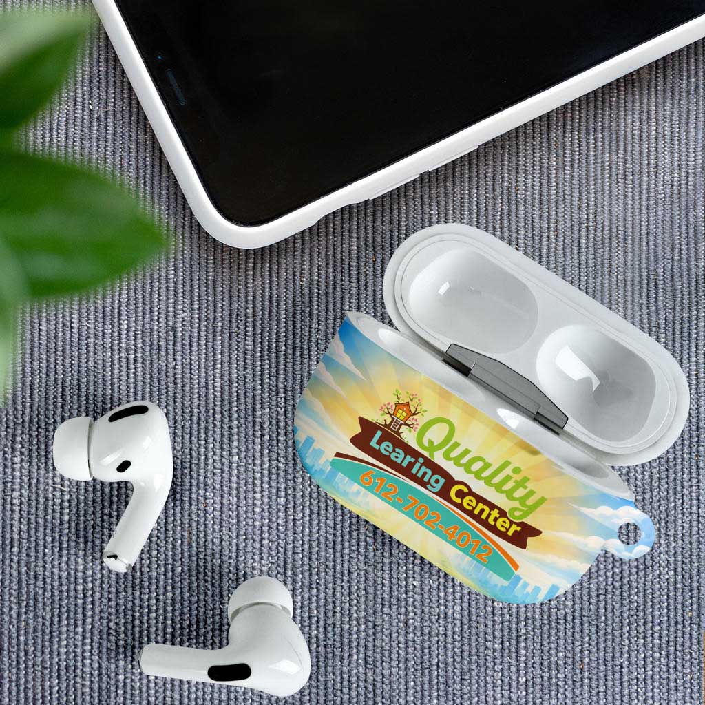 Quality Learning Center AirPods Case Funny Day Care Bright and Playful Branded