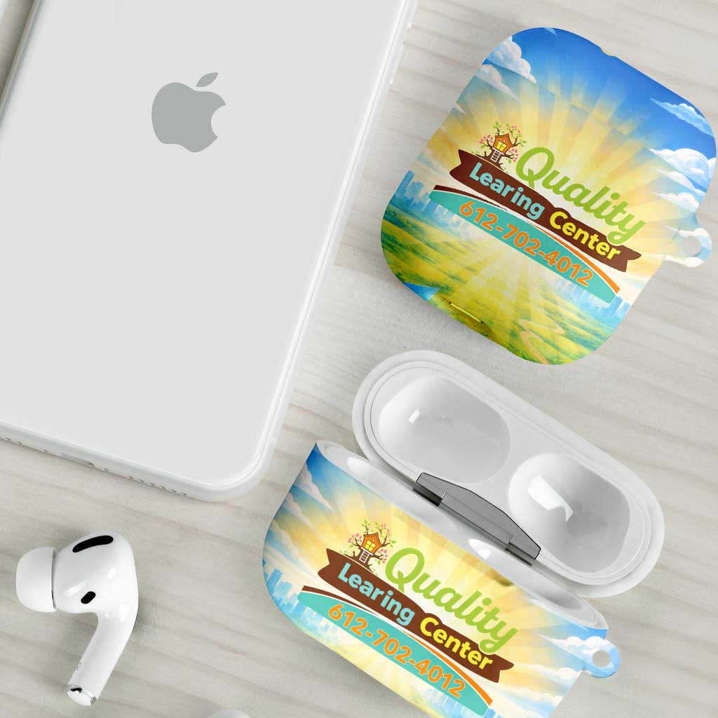 Quality Learning Center AirPods Case Funny Day Care Bright and Playful Branded