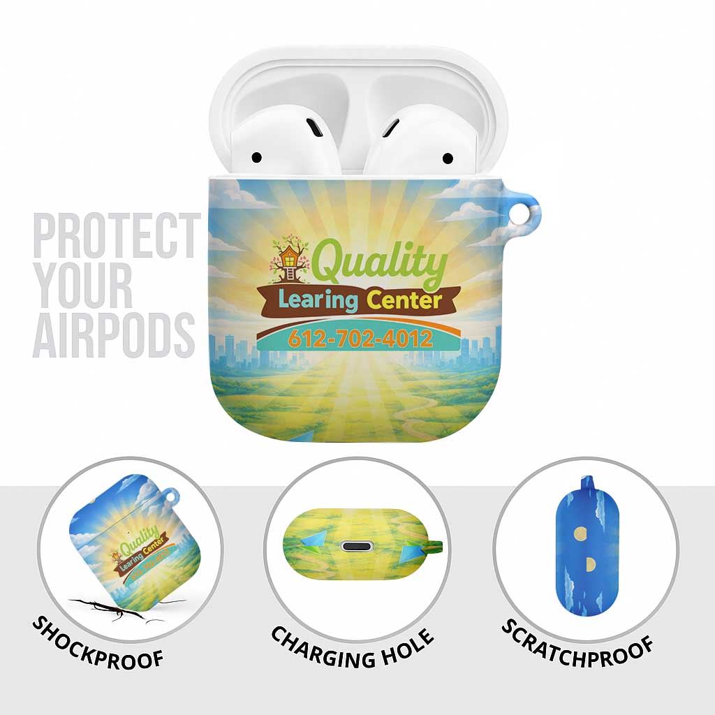 Quality Learning Center AirPods Case Funny Day Care Bright and Playful Branded