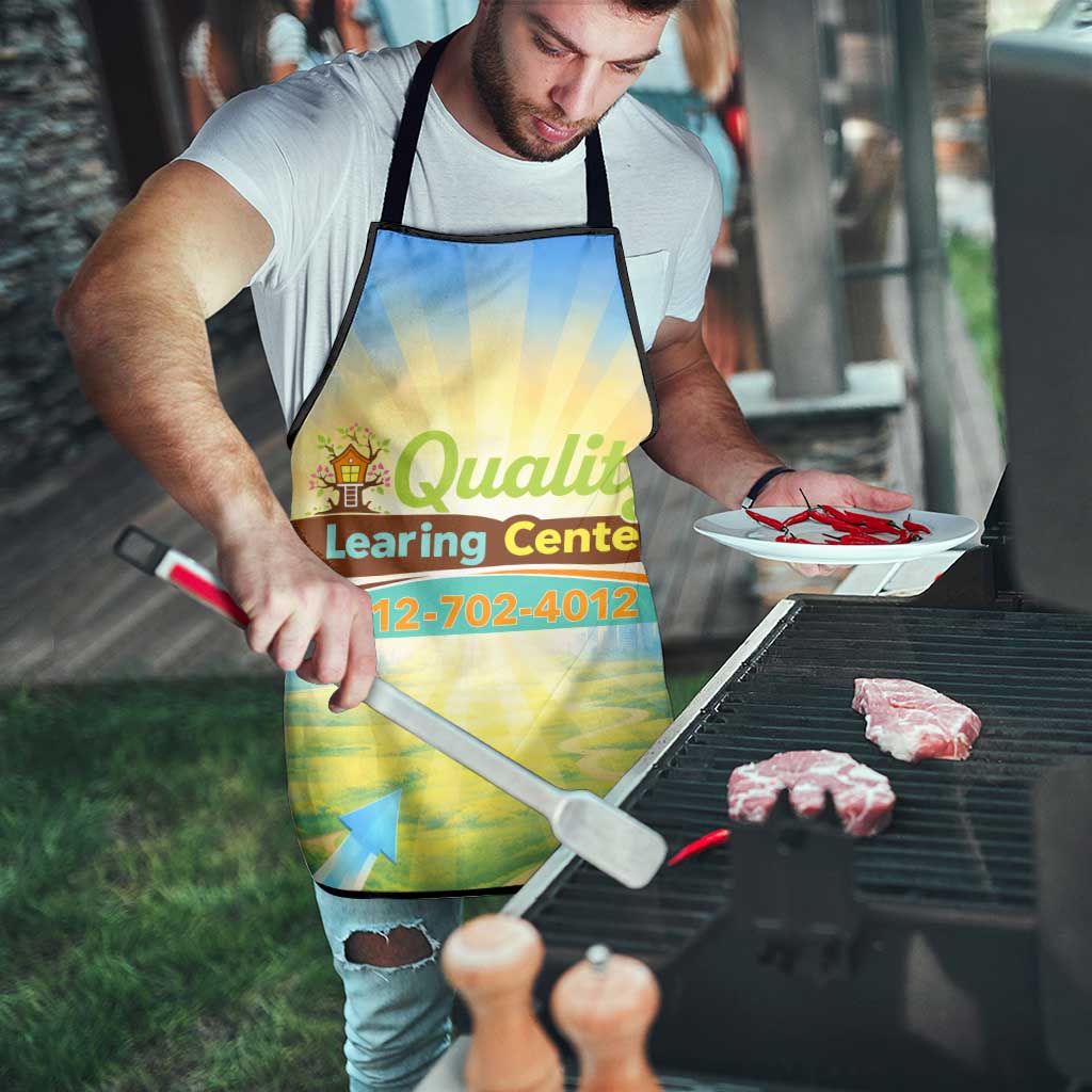 Quality Learning Center Apron Funny Day Care Bright and Playful Branded