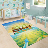 Quality Learning Center Area Rug Funny Day Care Bright and Playful Branded