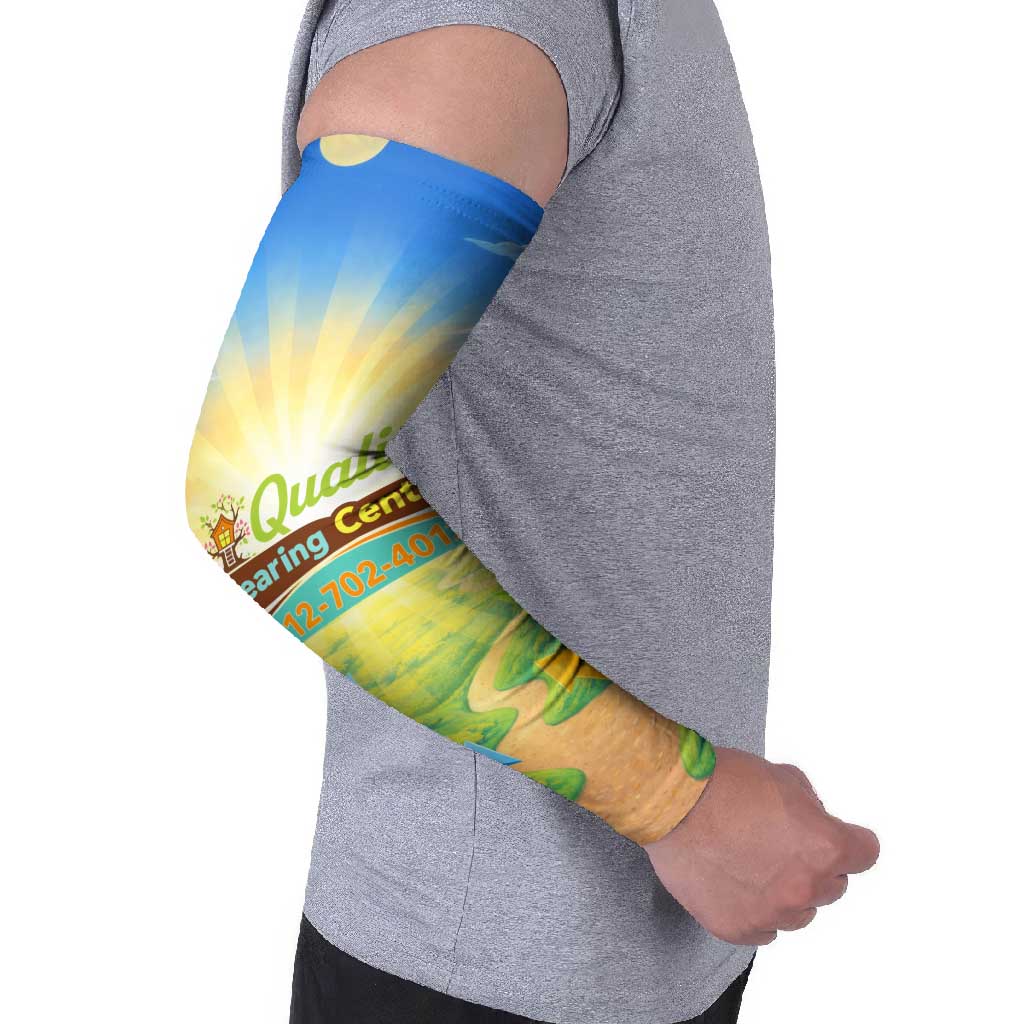 Quality Learning Center Arm Sleeves Funny Day Care Bright and Playful Branded