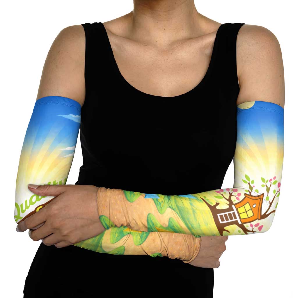Quality Learning Center Arm Sleeves Funny Day Care Bright and Playful Branded