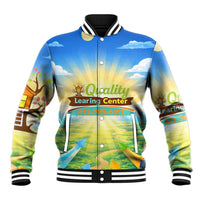 Quality Learning Center Baseball Jacket Funny Day Care Bright and Playful Branded
