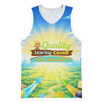 Quality Learning Center Basketball Jersey Funny Day Care Bright and Playful Branded
