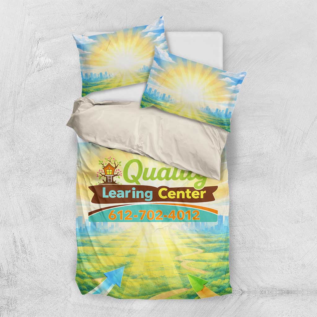 Quality Learning Center Bedding Set Funny Day Care Bright and Playful Branded