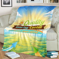 Quality Learning Center Blanket Funny Day Care Bright and Playful Branded