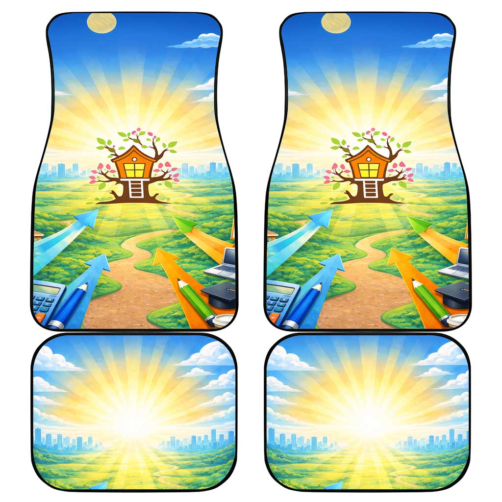 Quality Learning Center Car Mats Funny Day Care Bright and Playful Branded