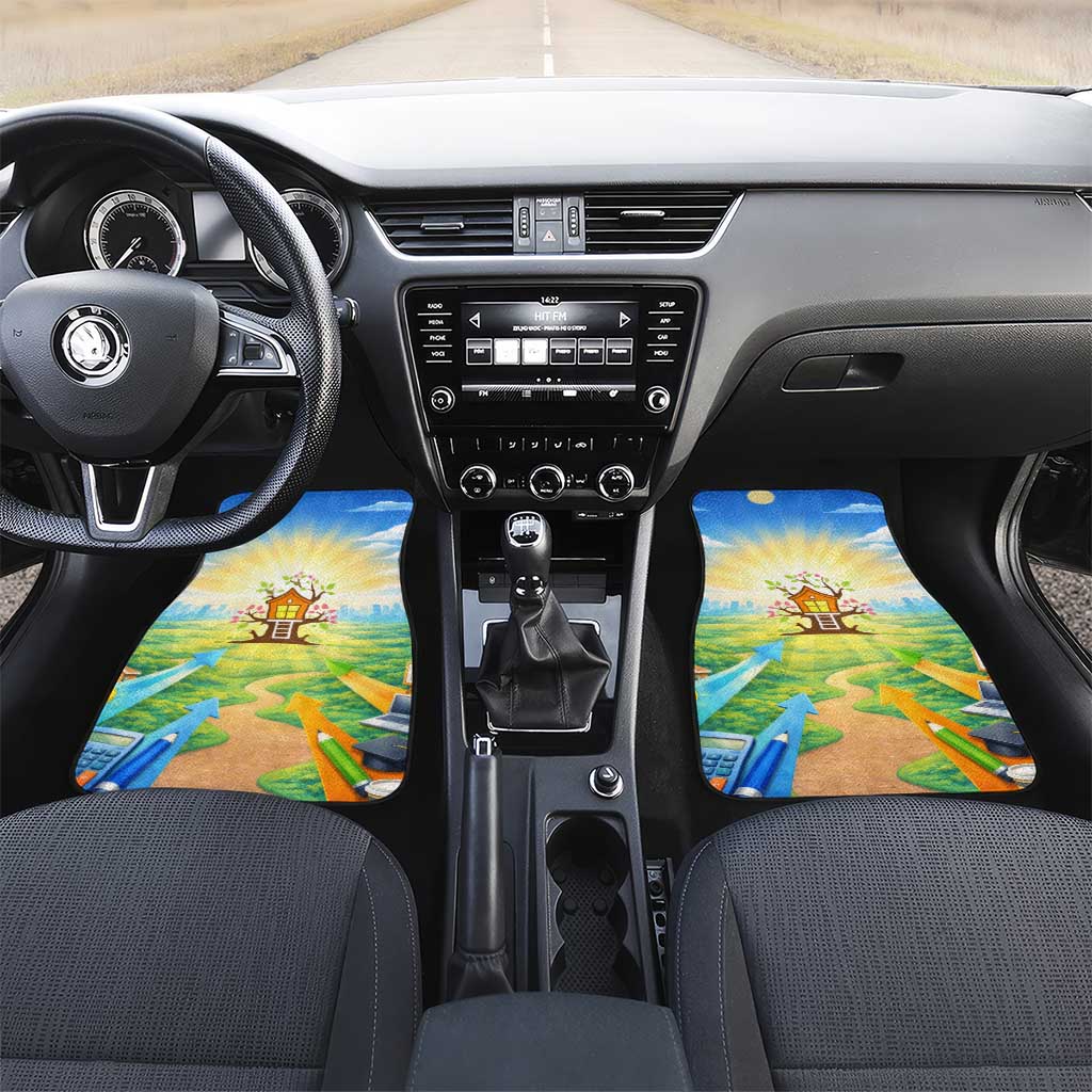 Quality Learning Center Car Mats Funny Day Care Bright and Playful Branded