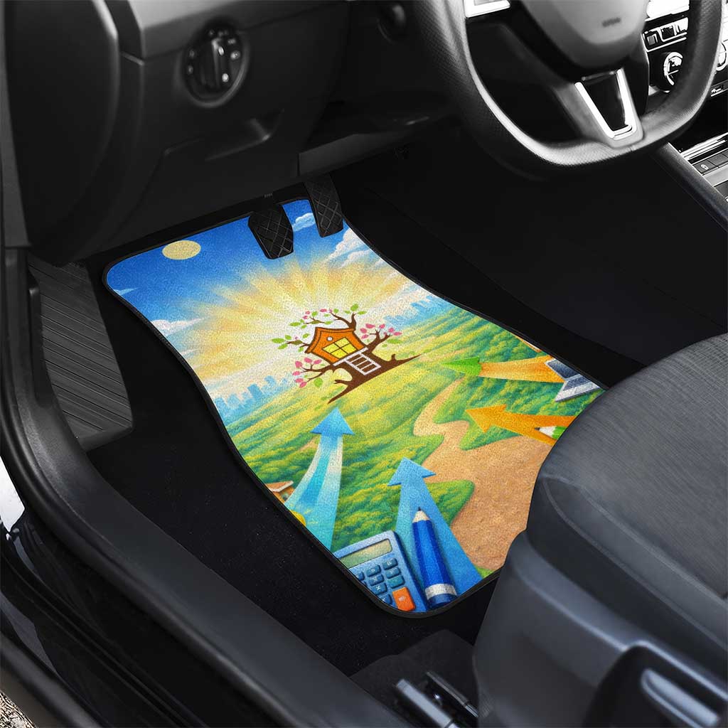 Quality Learning Center Car Mats Funny Day Care Bright and Playful Branded