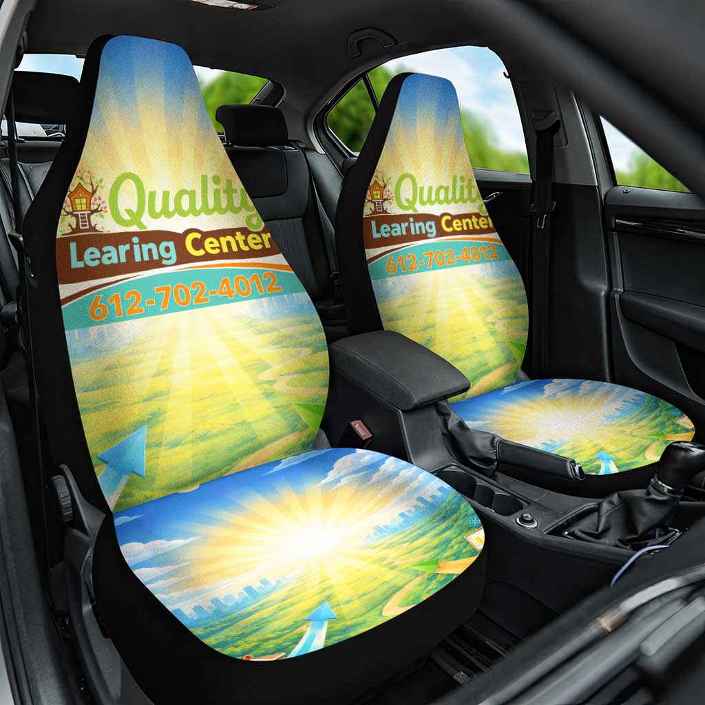 Quality Learning Center Car Seat Cover Funny Day Care Bright and Playful Branded