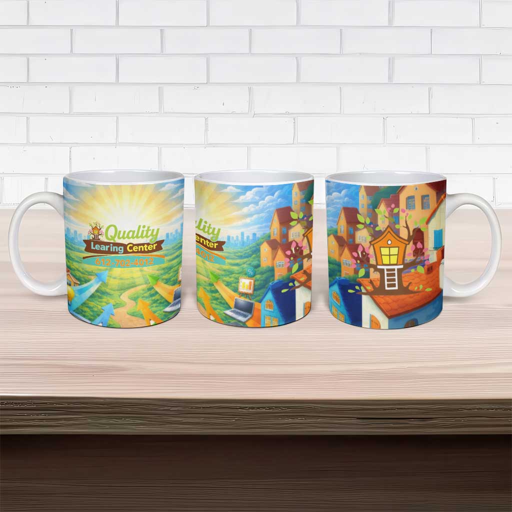 Quality Learning Center Ceramic Mug Funny Day Care Bright and Playful Branded