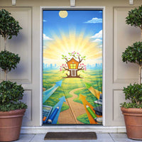 Quality Learning Center Door Cover Funny Day Care Bright and Playful Branded