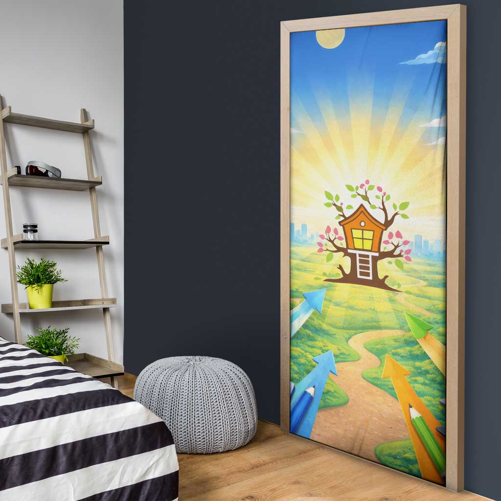 Quality Learning Center Door Cover Funny Day Care Bright and Playful Branded