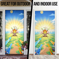 Quality Learning Center Door Cover Funny Day Care Bright and Playful Branded