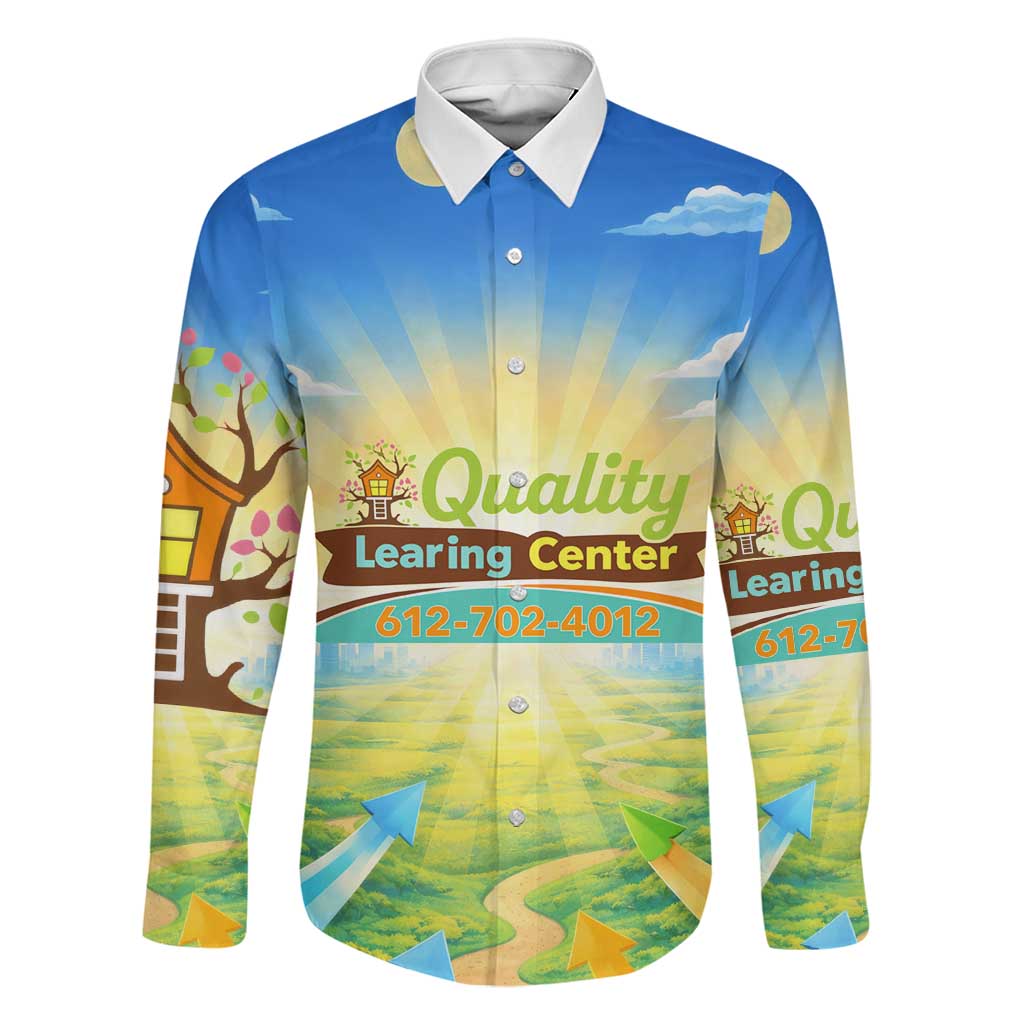 Quality Learning Center Family Matching Mermaid Dress and Hawaiian Shirt Funny Day Care Bright and Playful Branded