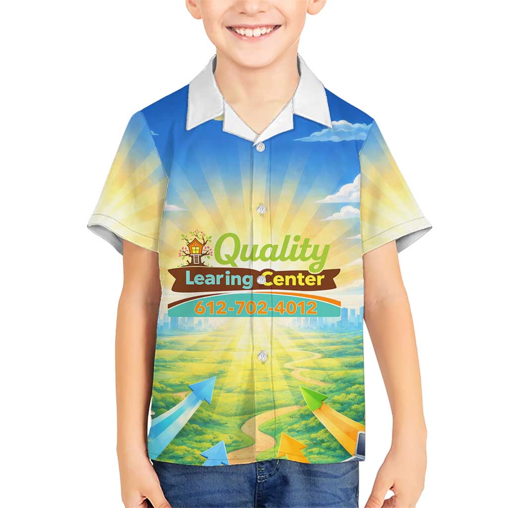 Quality Learning Center Family Matching Mermaid Dress and Hawaiian Shirt Funny Day Care Bright and Playful Branded