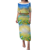 Quality Learning Center Family Matching Puletasi and Hawaiian Shirt Funny Day Care Bright and Playful Branded