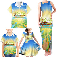 Quality Learning Center Family Matching Tank Maxi Dress and Hawaiian Shirt Funny Day Care Bright and Playful Branded