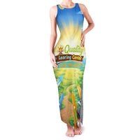 Quality Learning Center Family Matching Tank Maxi Dress and Hawaiian Shirt Funny Day Care Bright and Playful Branded