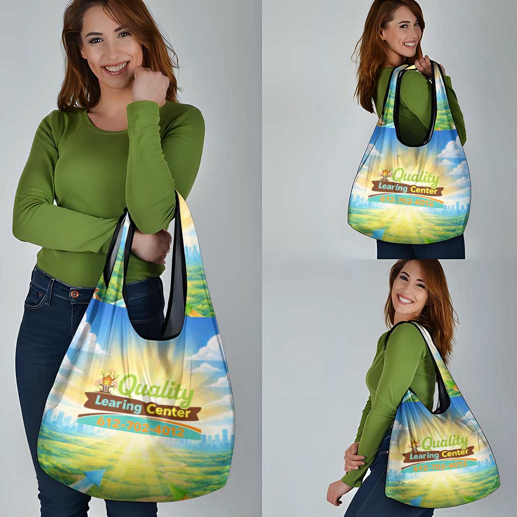 Quality Learning Center Grocery Bag Funny Day Care Bright and Playful Branded