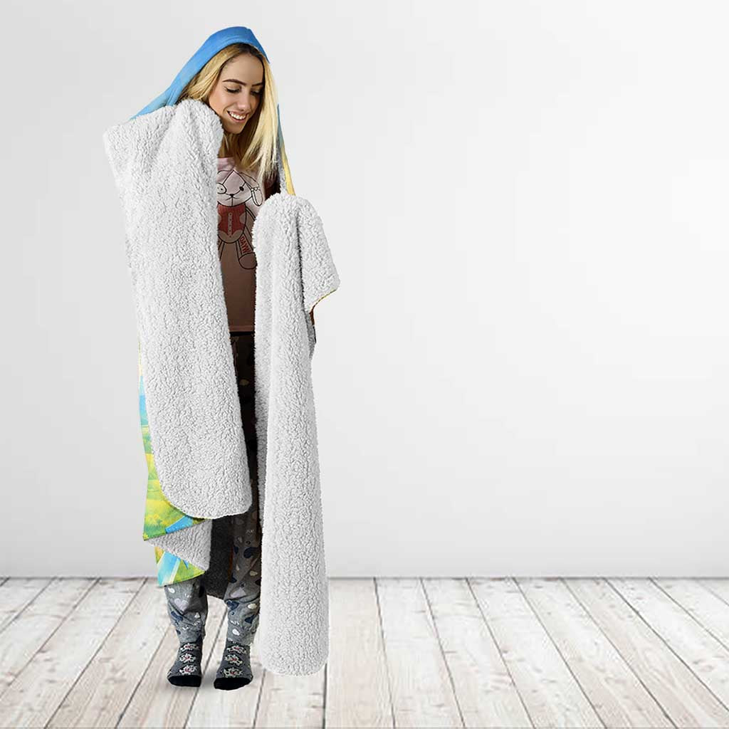 Quality Learning Center Hooded Blanket Funny Day Care Bright and Playful Branded