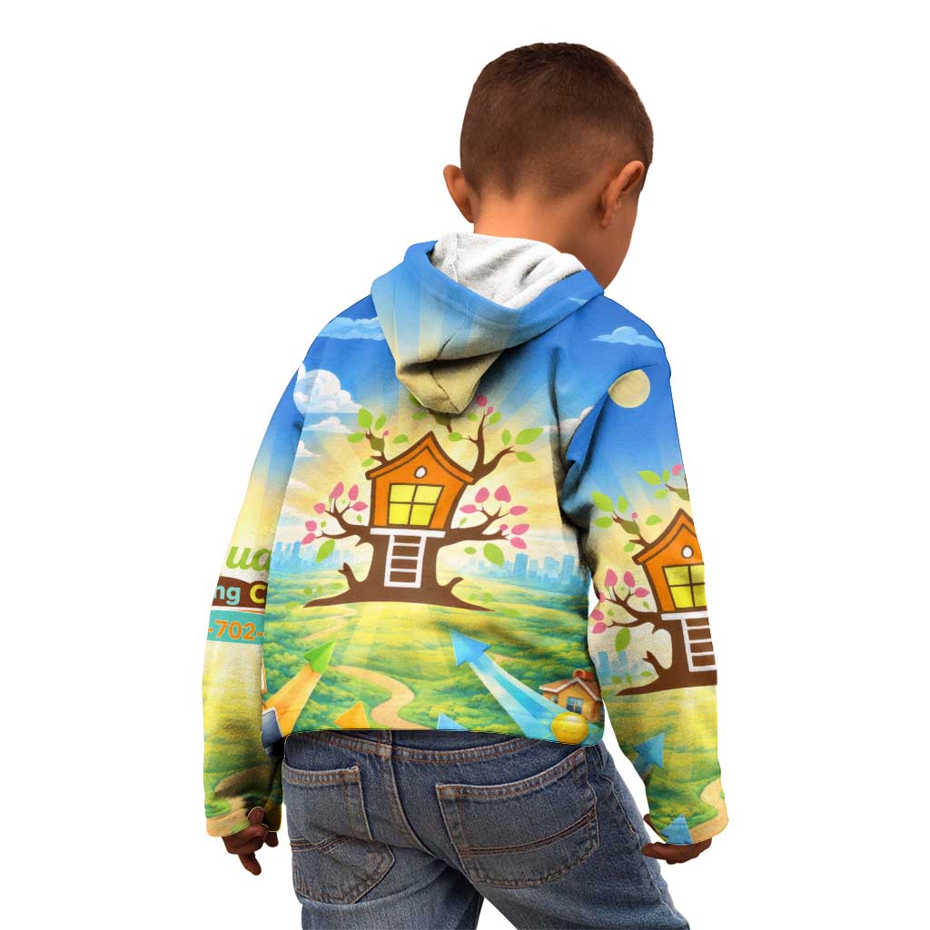 Quality Learning Center Kid Hoodie Funny Day Care Bright and Playful Branded