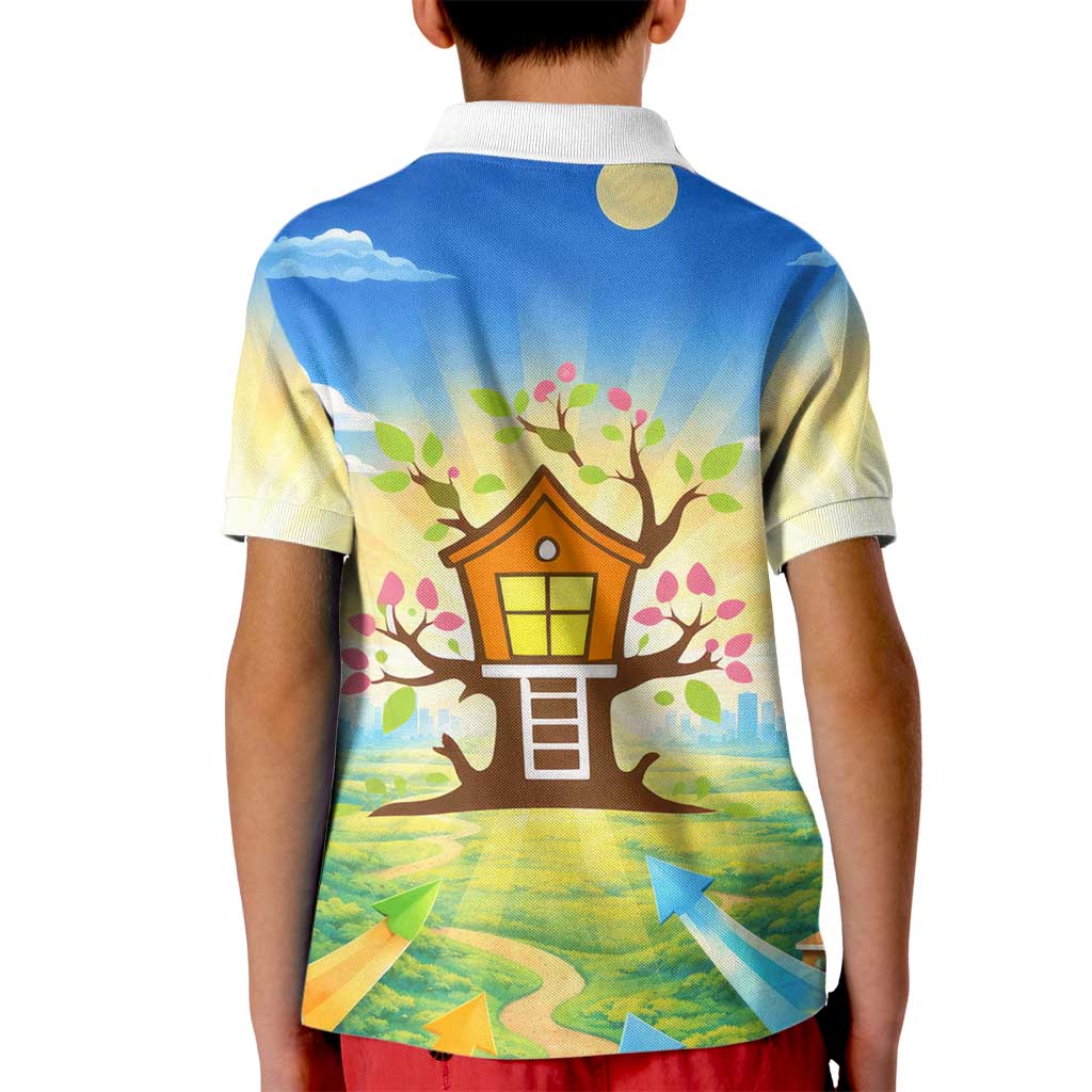 Quality Learning Center Kid Polo Shirt Funny Day Care Bright and Playful Branded