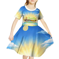 Quality Learning Center Kid Short Sleeve Dress Funny Day Care Bright and Playful Branded